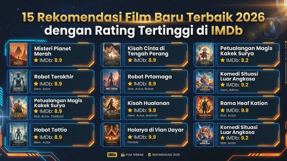 15 Rekomendasi Film Baru Terbaik 2026 dengan Rating Tertinggi di IMDb