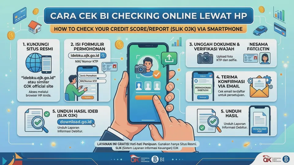 Cara Cek BI Checking Online Sendiri Lewat HP (Panduan SLIK OJK)