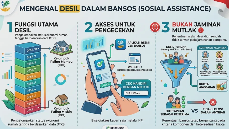 Cara Cek Desil Kemensos Online Lewat HP, Arti Desil 1-10, dan Syarat Penerima Bansos 2026