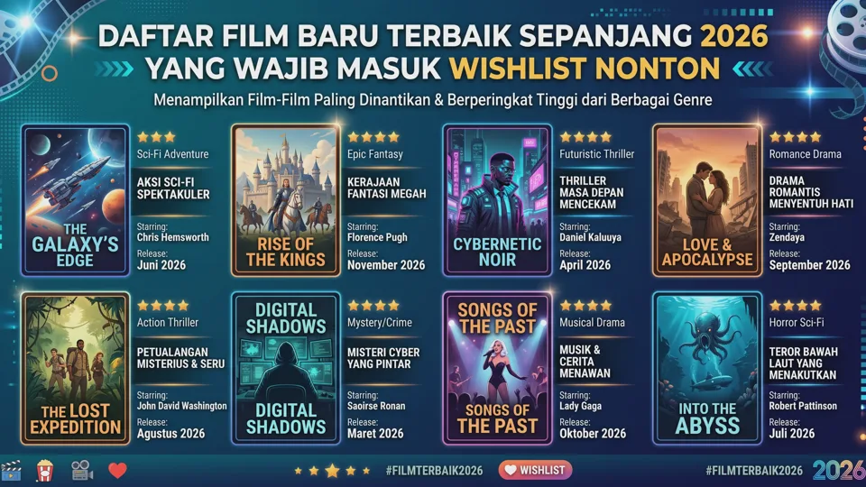 Daftar Film Baru Terbaik Sepanjang 2026 yang Wajib Masuk Wishlist Nonton