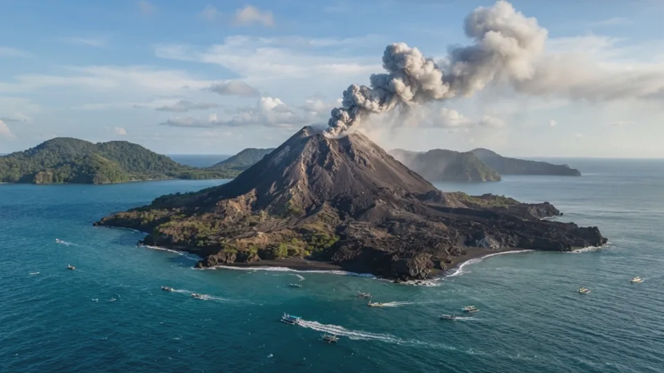 Daratan Baru Muncul di Dekat Anak Krakatau, Ini Analisis Badan Geologi