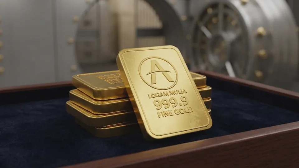 Harga Emas Antam Kembali Melemah, Turun Rp10.000 ke Level Rp2.627.000 per Gram