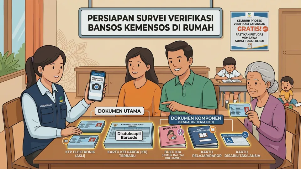 Dokumen Wajib dan Persiapan Survei Rumah Verifikasi Bansos Kemensos