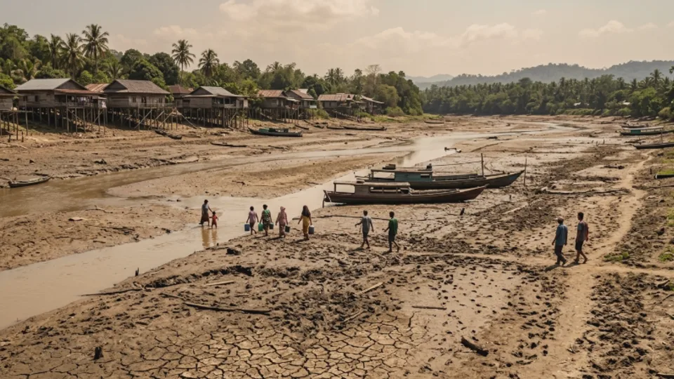 Sungai Barito Kalimantan Tampak Kering: Ini Kondisi Terkini, Debit Air, dan Wilayah Terparah
